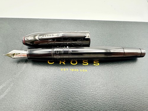 Cross Peerless 125 Star Wars Darth Vader Limited Edition Fountain Pen M 18k New - Picture 9 of 12