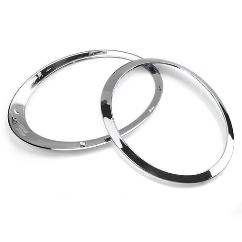 2x Chrome Headlight Trim Ring Cover For BMW Mini Cooper R55 R56 R57 2007-2015 - Picture 8 of 12