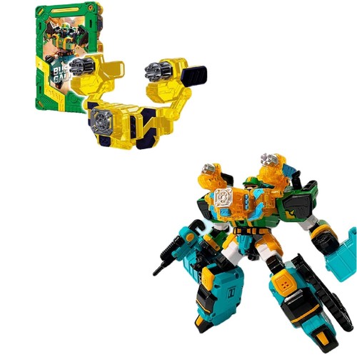 Metal Cardbot Buster Gallon Korean Bulldozer Transforming Action Figure Robot - Picture 3 of 5