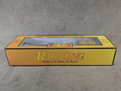 MTH Rail King O Scale 85384 Pennsylvania American Crane Car 30-7932 Yellow - Picture 9 of 24
