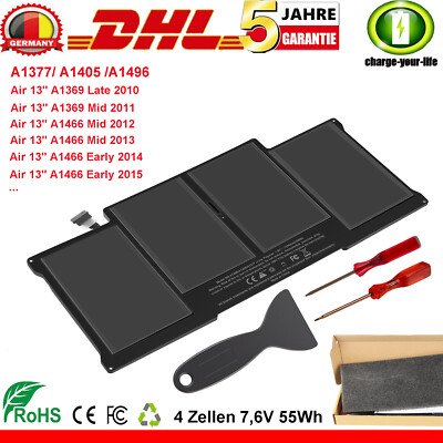 A1405 A1466 Akku Für Apple MacBook Air 13'' A1496 A1369 2012 2013 2014 2015 2017