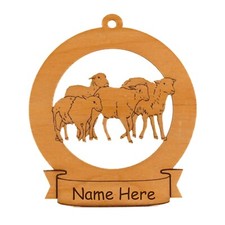 Sheep Ornament Personalized With Your Sheep's Name