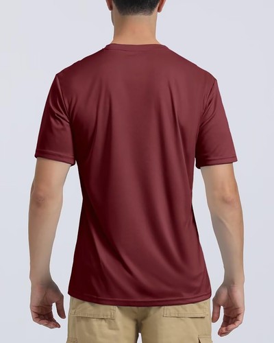 UPF50+ Men's UV Shirts Short Sleeve Quick Dry Performance Gym Workout Athletic T - Picture 131 of 139