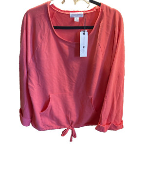 Treasure & Bond Shirt Size Medium Nordstrom Brand Long Sleeve Pockets &Tie Women