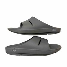 OOFOS GRAY SLIDES SIZE M-7 W-9