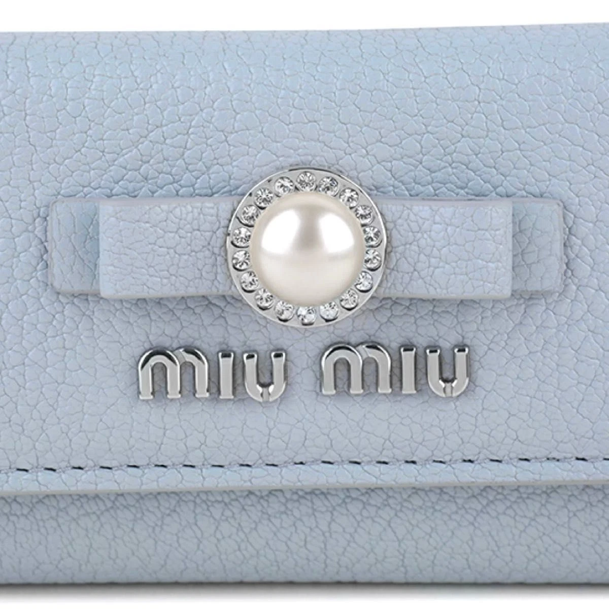 ブルー×レッド miumiu フラグメントケース マドラス パール