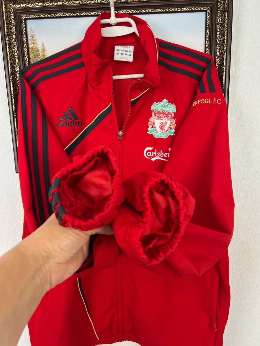 【USED】 LIVERPOOL jacket adidas 90s Vintage Adidas Liverpool Football Jacket Soccer Black Track