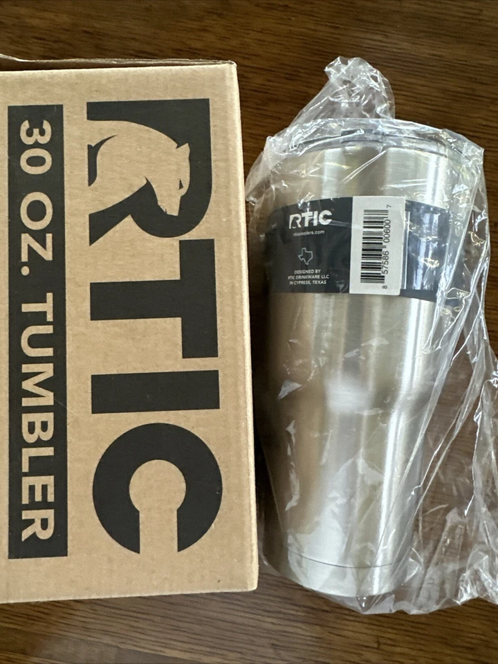 NEW RTIC 30 Oz Stainless Steel Tumbler Travel Hot Cold Beverage Mug Cup + Lid - Изображение 2 из 2