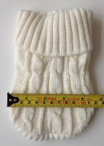 Puppy Sweater Coat Tiny XXXS XXS XS Chihuahua Knit Coat Pet Clothes Dog Teacup - Picture 12 of 21