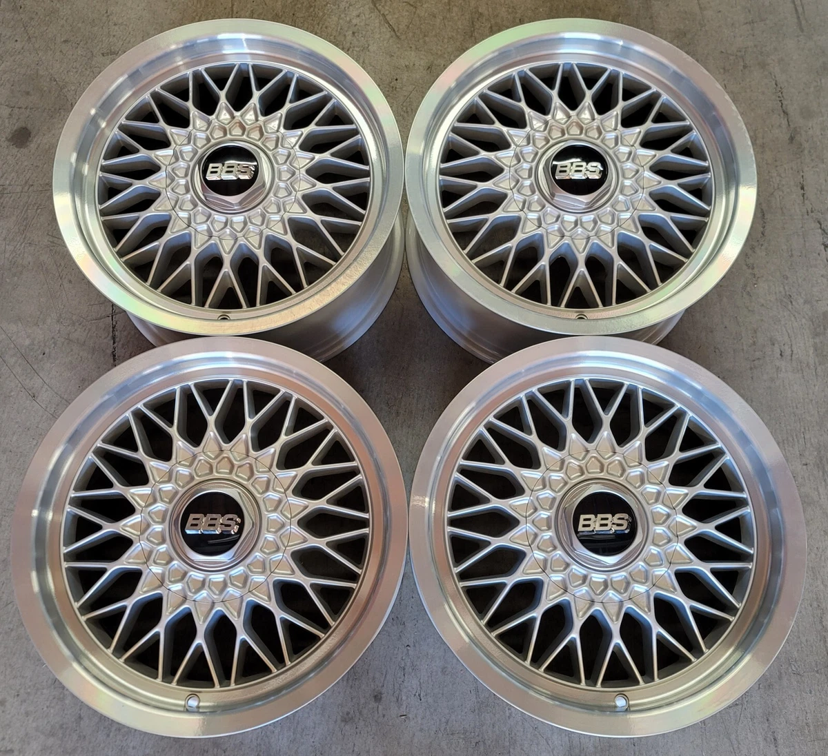 BBS Wheels / Rims 16 inch 5X112 +23mm Mess Silver Machine Older