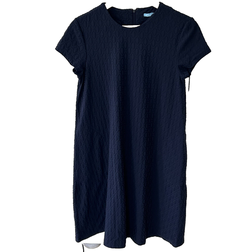Zeyo Women's Cotton Nursing Night Dress - Knee Length, All Over Print, Maternity & Feeding Friendly (Medium, Navy) - View #3