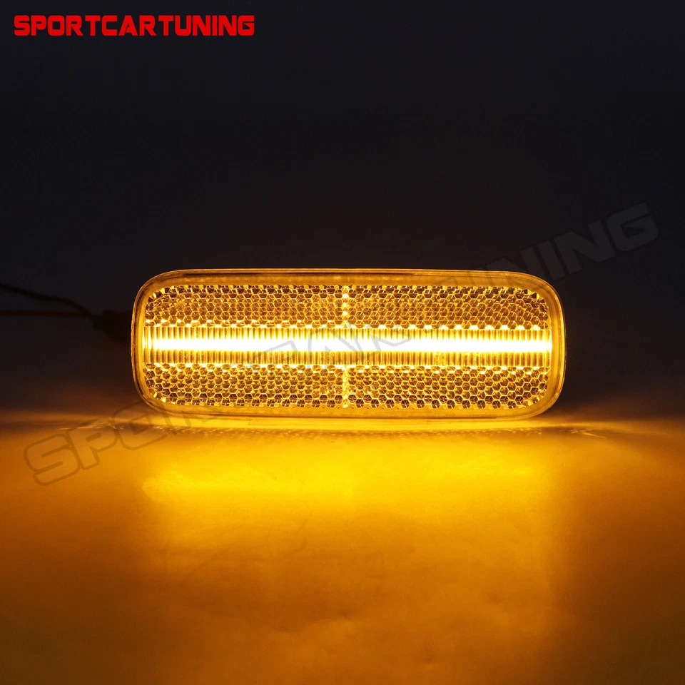 2x Luz LED ámbar para guardabarros delantero transparente para Nissan 240SX S13 1989-1994 Foto 2 de 4