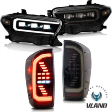 FULL LED Headlights / Tail Lights For 2016-23 Toyota Tacoma TRD SR 5 W/Animation