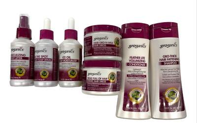 Groganics Hair Growth Treatment Shampoo|Conditioner|Creme|Sets Full Range