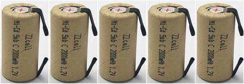5X ZZcell Sub C Batteries with Tabs Rechargeable for Power Tools 10C... - Picture 2 of 2