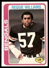 1978 Topps Reggie Williams Football Cards #229