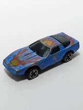 Vintage Marz Karz Chevrolet Corvette Blue/White Base S8564F Loose Diecast 1:64