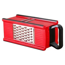 4-Sided Stainless Steel Box Grater, Kitchen Tools Set with Peeler & Container 