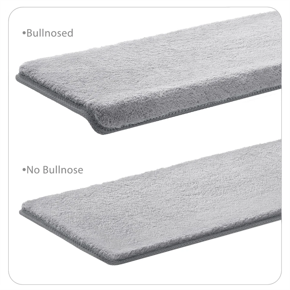 8Color Plush Carpet Stair Treads 7/14pc Set Soft Rug Indoor Landing Mat PURE ERA - Image 2 of 4