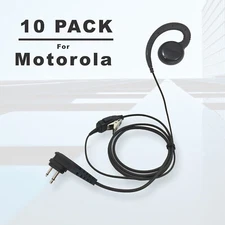 10x Earpiece with PTT Mic for Motorola Radios CLS1110 RDM2070D RMU2080 Mag One