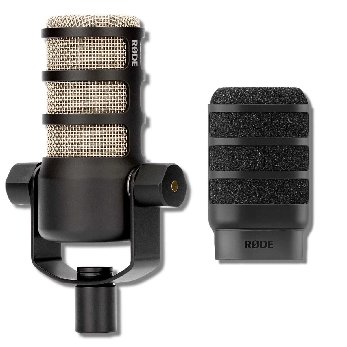 RODE PODMIC ブラック マイク Rode PodMic Cardioid Dynamic Broadcast Microphone with WS14