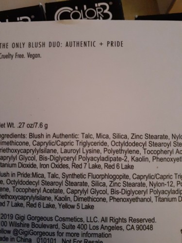 GIGI MAGNÍFICO El único dúo de rubor en auténtico + orgullo - tamaño completo nuevo en caja IPSY - Imagen 3 de 3