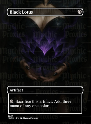 Black Lotus High Quality Altered Art Custom Card