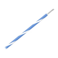 Pacer 16 AWG Gauge Striped Marine Wire 500' Spool - Blue w/White Stripe WUL16BL-
