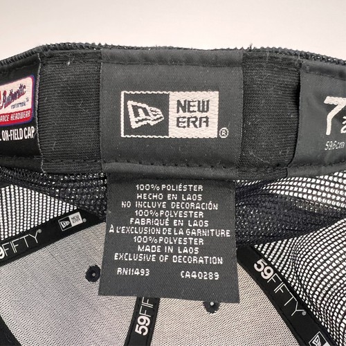 New York Yankees Hat Men 7 1/2 NY Raised Logo On Field Mesh Gym Hype Core Cap - Picture 12 of 13