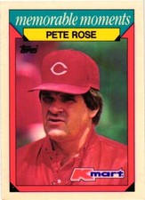 1988 Topps Kmart Memorable Moments #22 Pete Rose