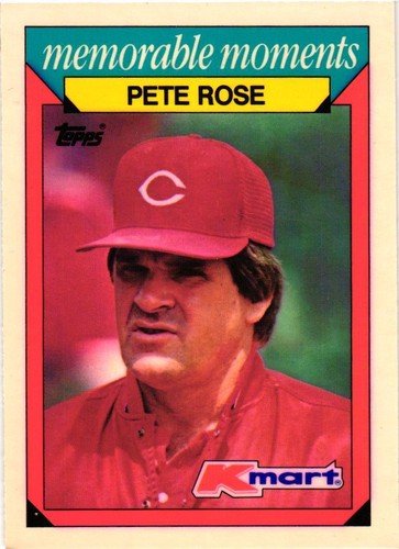 Pete Rose Topps Kmart Memorable Moments #22 1988 - Imagen 1 de 2