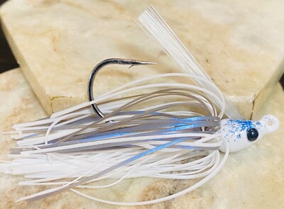 Custom Wired Tied Swim Jigs 1/4 oz - 1/2 oz 9 colors 3-D eyes