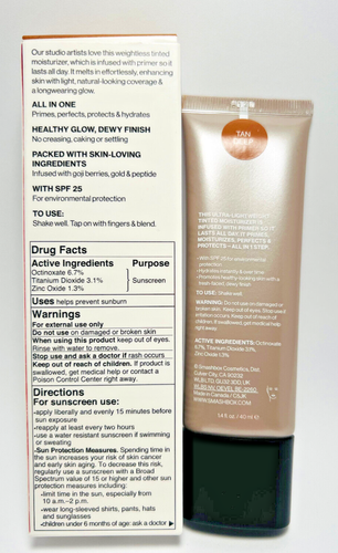 Smashbox Halo Healthy Glow All-In-One Tinted Moisturizer SPF 25 TAN DEEP 1.4floz - Picture 2 of 2