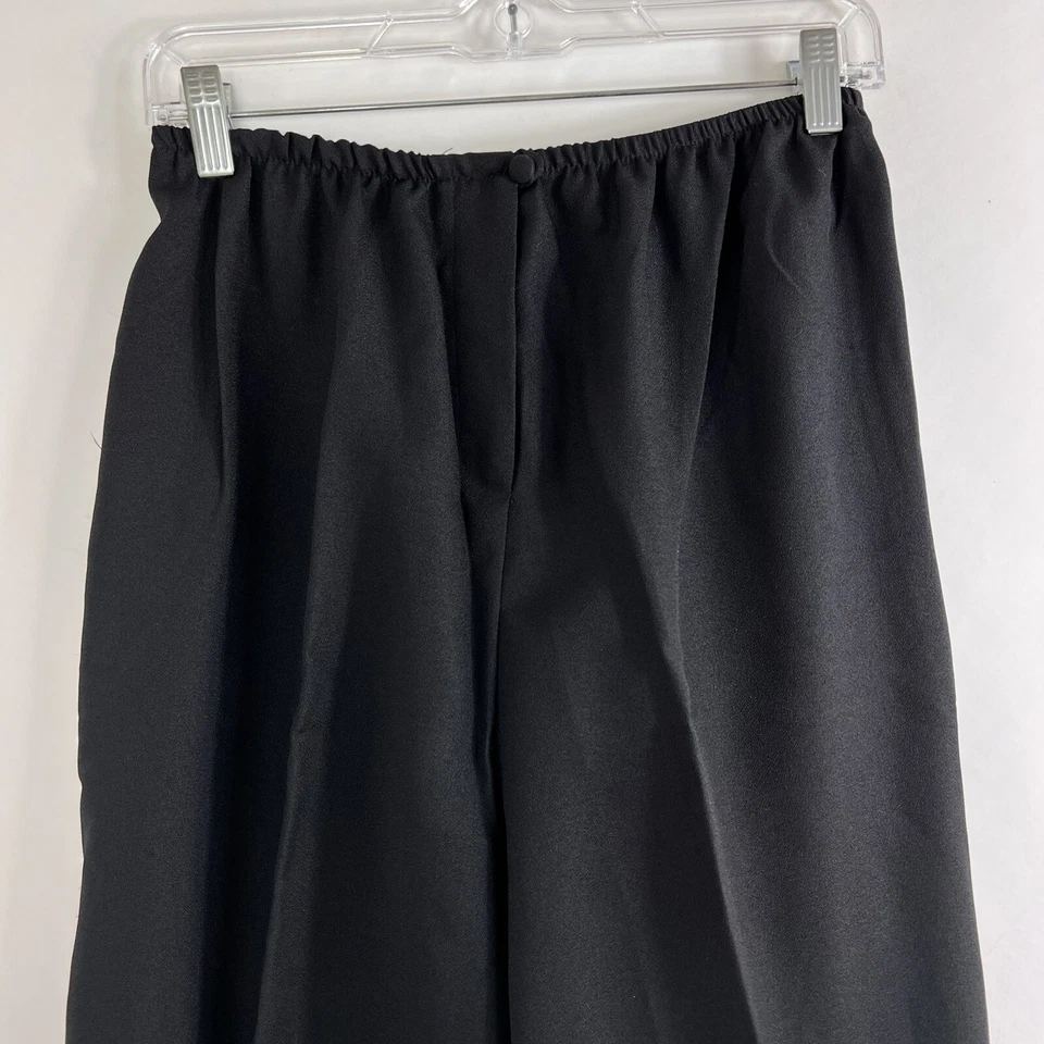 Винтажный Cervelle костюм женщин средний короткий рукав укороченные брюки черный легкий - Изображение 3 из 4