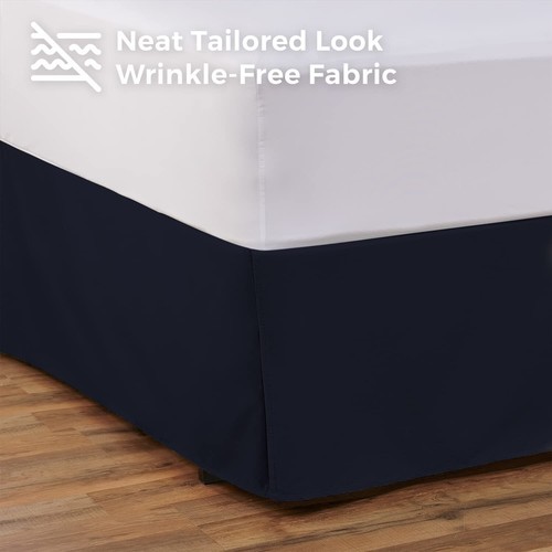 Tailored Bed Skirt with Split Corners - 14 Colors and lots of sizes - Blissford  - Bild 62 von 113