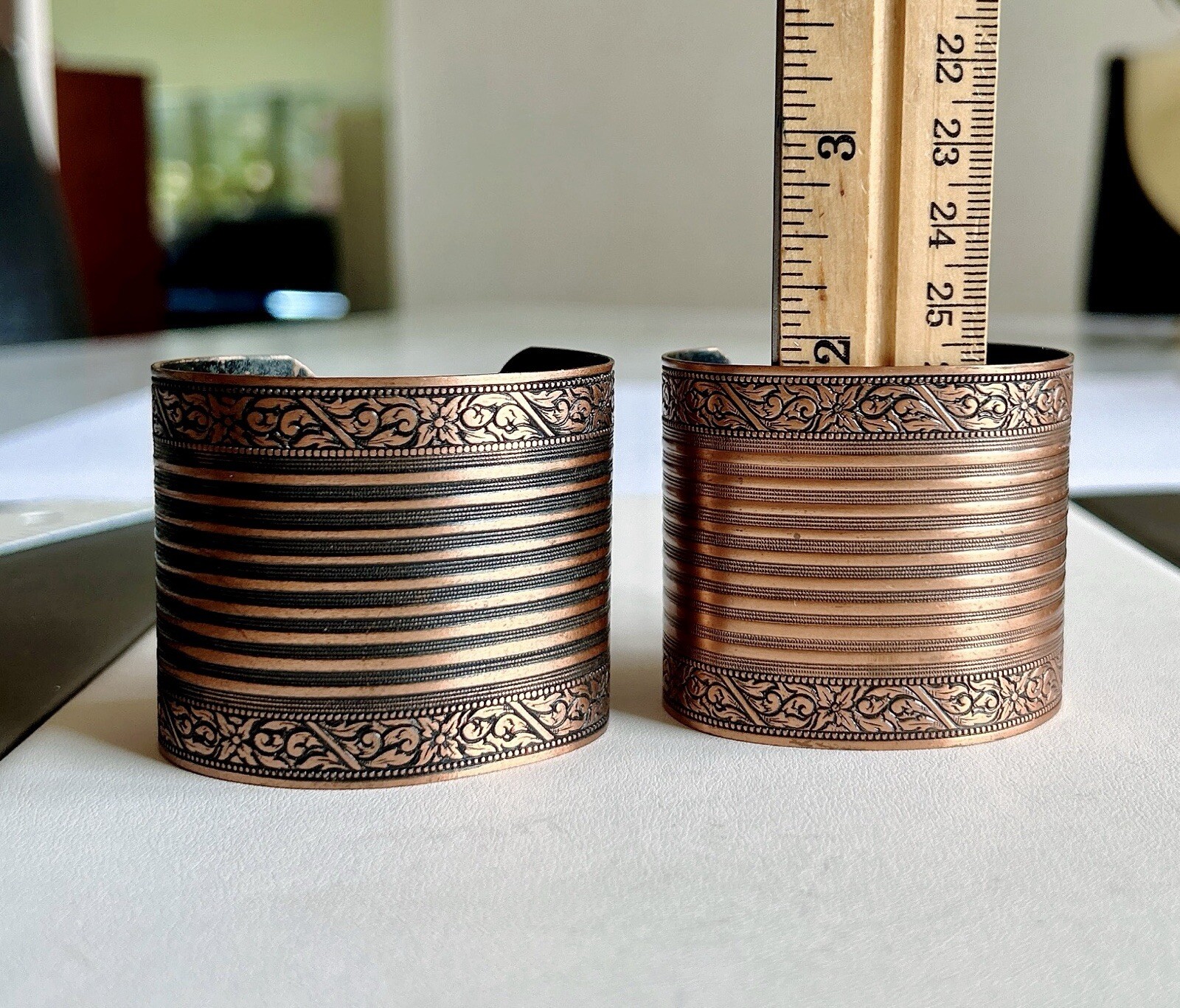 Two 2 Coppercraft Guild Solid Copper Cuffs - image 4