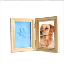 Personalised Dog Memorial Photo Frame Gift Engraved Pet paw print Universal NEW