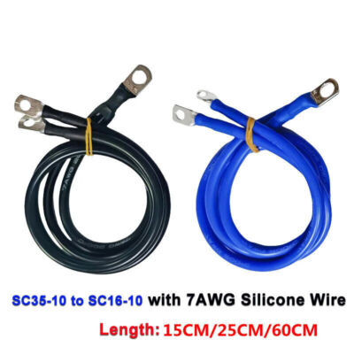 JK BMS Silicon Wire 7AWG Heatproof Silicone Silica Gel Wire Cable 15/25/60cm SEU