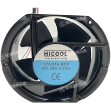 1 PCS Fans For Electronics HICOOL Fan 17A24HBDC DC24V 0.75A 17251 17CM 2 WIRE