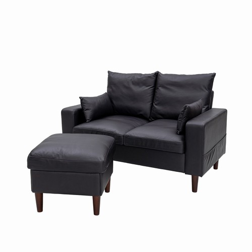 Modern L-Shaped Corner Sofa 2 3 Seater Armchair Couch With Footstool - Picture 136 of 411