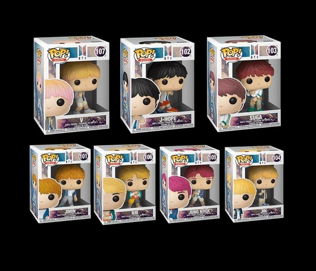 BTS Funko POP Bundle of 7 Vinyl w/box (Jungkook, Jimin