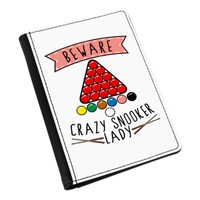 Beware VerrüCkte Snooker Damen Passport Halter HüLle ÜBerzug Etui Lustig Sport