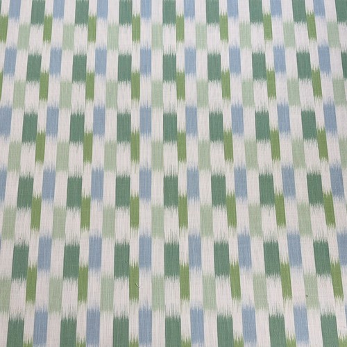 Arlecchino Utto Tenda Cuscino Tappezzeria Tessuto Resto Kelly/Sky Blu 3mtrs - Foto 1 di 8