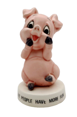 Vintage Norcrest Japan Pink Pig Fat People Have More Fun
