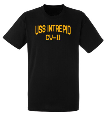 USS Intrepid CV-11 Aircraft Carrier Standard Size Short Sleeve Tee Shirt