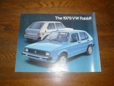 1979 VW Volkswagen Rabbit Sales Brochure/Flyer - Vintage