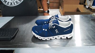 UsedLikeNew_ON Women's Cloud 5 Running Shoes, Denim/White