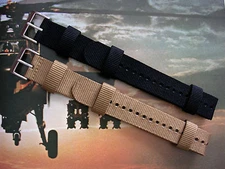 NATO G10 ® Aviator™ XL Military strap watch band HD Nylon RAF stitched IW SUISSE