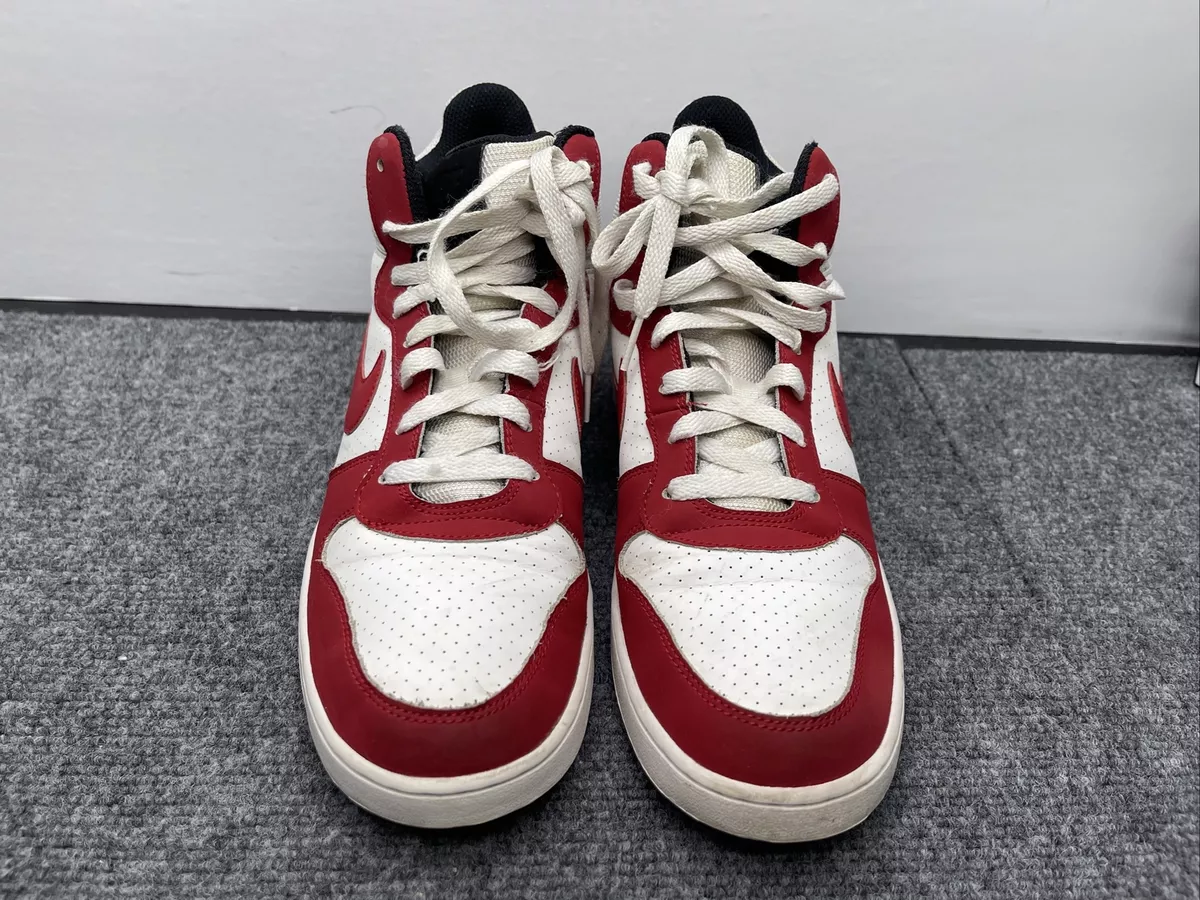 Nike court borough red and white sale