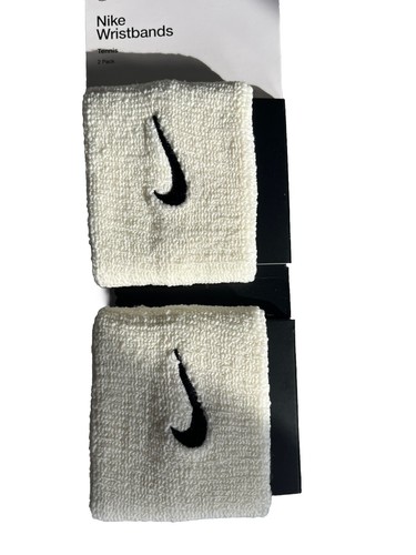Braccialetti Nike Premier Tennis Confezione da 2 Unisex Crema NUOVI con etichette - Foto 3 di 6